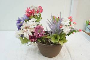 flower pot with flowers