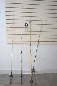fishing rods and reels