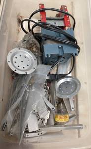 lot 23 image: vintage erector set parts including motor