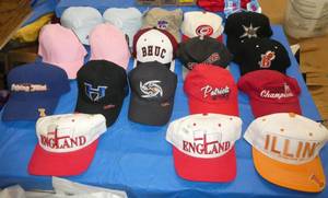 lot 35 image: 19 New baseball hats including the XFL