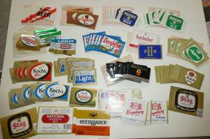 lot 48 image: Large group of vintage beer labels