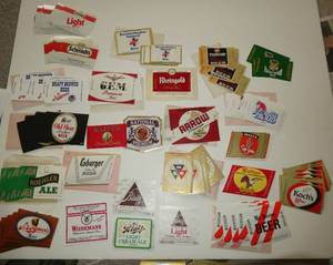 lot 49 image: Large group of vintage beer labels