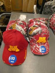 lot 62 image: 6 MN Gophers hats