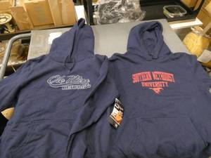 lot 64 image: 2 blue hoodies womens large