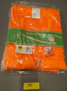 lot 70 image: Three 2XL Hi-Vis mesh safety vests