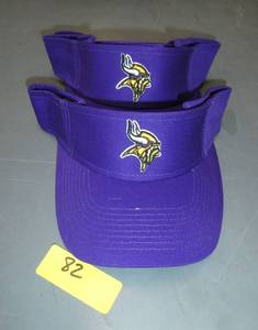 lot 82 image: 2 MN Vikings visors