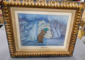 lot 97 image: Vintage Porky Pine serigraph cell by Walt Kelly