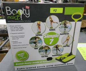 lot 98 image: Booty Max exercise unit for muscle tone as seen on tv - new in box