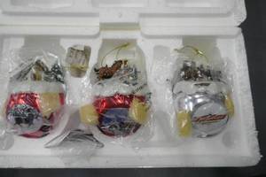 lot 108 image: Vintage Budweiser Sleigh Bell Ornaments Set #6 - New