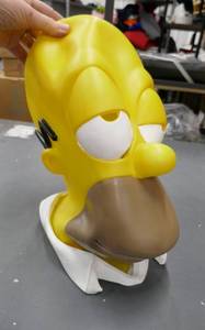lot 112 image: Homer Simpson adult halloween mask - vinyl