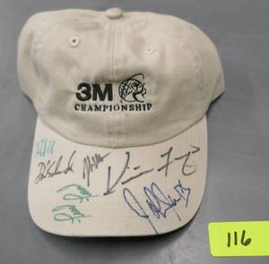 lot 116 image: Vintage autographed 3M championship with a number of golfers signatures