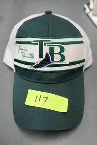 lot 117 image: Tampa Bay Rays autographed hat
