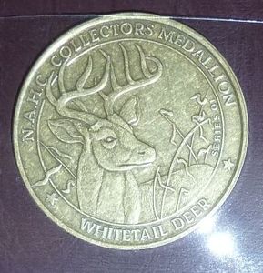 lot 127 image: Approx 150 Whitetail deer collector coins individually packaged