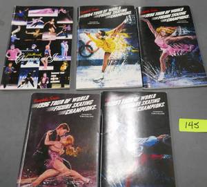 lot 145 image: Vintage figure skating schedule books