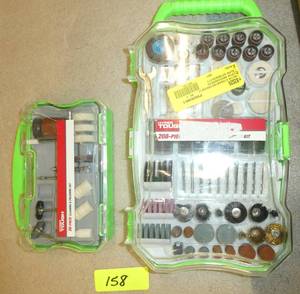 lot 158 image: Dremel sanding cutting drilling bit sets