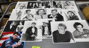 lot 168 image: Lot of movie star and singers 8x10 photos including Tom Cruise, James Dean, Julia Roberts, Kevin Costner