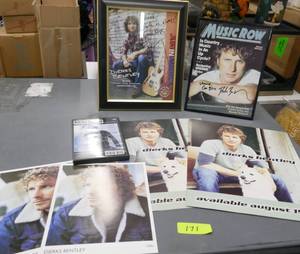lot 171 image: Dierks Bentley Fans - 2 autographed pieces, photos and DVD