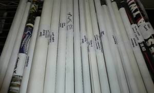 lot 176 image: 24 various Twins posters from the 2000s, all rolled up and most are good condition, some have tack holes in the corner,etc, the ones pictured are just part of the collection