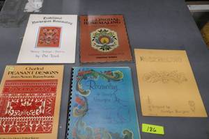 lot 186 image: Instruction books on the art of Rosemaling