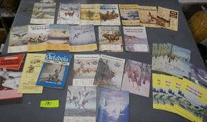 lot 191 image: Lot of vintage Hunting guide books - including 1978 and 79 with covers done by Les Kouba
