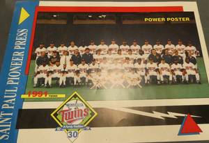 lot 209 image: 14 Twins posters in good condition