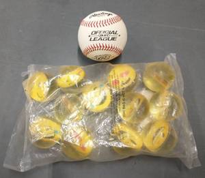 lot 236 image: New baseball and 12 rubber bouncy balls