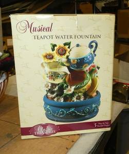 lot 249 image: Very cute tea cup water fountain - new