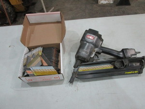 lot 99 image: Senco Framing Nailer & Box of Nails