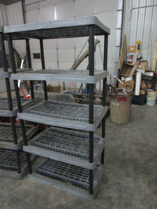 lot 17 image: 2pcs Garage Shelving 24x36x71