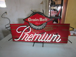 lot 166 image: Grain Belt Premium Neon Sign