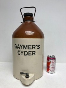 lot 12 image: Vintage Gaymers Cyder Stone Cider Dispenser Jug