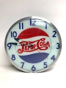 lot 28 image: Working Vintage PEPSI Advertising Clock