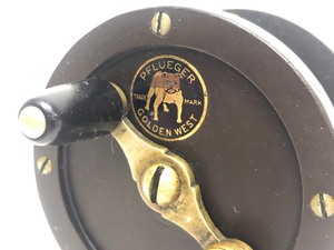 lot 39 image: Antique Early 1900s Pflueger Golden West Fly Fishing Reel