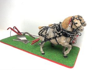 lot 44 image: Large Horse Drawn Plow Display