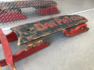 lot 57 image: Antique Early 1900s DAN PATCH Snow Sled