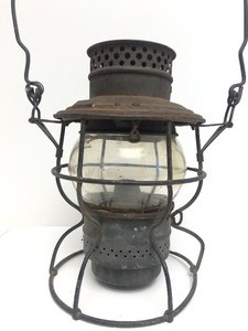 lot 126 image: Antique ADLAKE Railroad Lantern