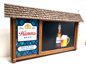 lot 155 image: Large Vintage HAMMS Lighted Beer Sign