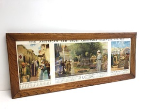lot 156 image: Period Framed Antique WW1 1919 Red Cross Calendar