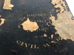 lot 159 image: Large Antique 1860s Hardcover Civil War Book - Harpers Pictorial History of The Civil War