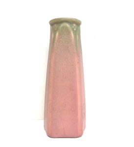 lot 164 image: Signed Vintage ROOKWOOD PinkGreen Art Pottery Vase