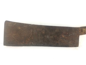 lot 168 image: LARGE Antique Hog Splitter Butchers Meat Cleaver