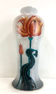 lot 169 image: Large Vintage Roseville Rozane Art Pottery Vase