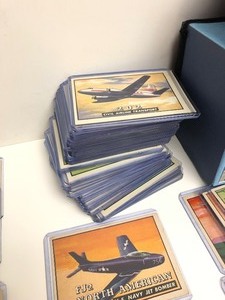lot 175 image: Nearly Complete Set of 1952 Friend or Foe Military Aircraft Trading Cards