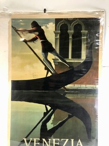 lot 187 image: Rare Original VENEZIA Italian Railway Travel Poster by Cassandre
