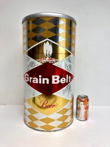 lot 220 image: Large Awesome Vintage GRAIN BELT Beer Can Ashtray