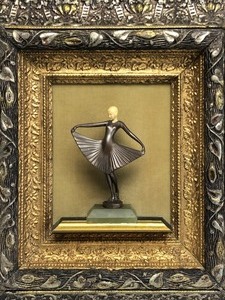 lot 221 image: Beautiful 1920s era 3D Sculptural Deco Dancer Wall Hanging