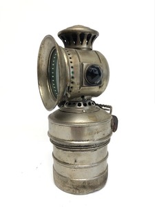 lot 223 image: Antique MEAD Cycle Search Light Bicycle Bike Lamp Carbide Lantern