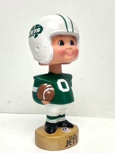 lot 230 image: Vintage 1970s NEW YORK JETS Football bobblehead