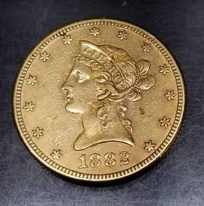 1882 US $10 GOLD LIBERTY
