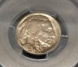 1920-S US BUFFALO NICKEL AU58 PCGS